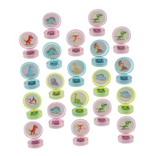 Toyvian 20St Dinosaurier-Stempelspielzeug Mini- für Mini-Bürste Briefmarken kinderstempel Set stempelset Kinderspielzeug Kleines Robbenspielzeug Abs von Toyvian