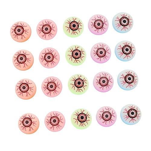 Toyvian 20St Eye Hüpfball halloween halloween assecoires halloween deko für Tasche federnd GIF realistische Augen-Requisiten Horror-Augen-Requisiten Plastik von Toyvian