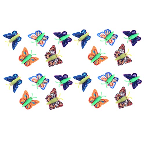 Toyvian 20St Schmetterling Auto Toys Children's Butterfly Toys Pull Back Butterfly Toys Fun Toy Push-Go-Auto- Lernspielzeug für Plastik von Toyvian