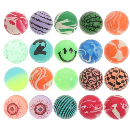 Toyvian 20St springende Gläser fliegen Augapfel Kugel Augapfel-Halloween-Lichter Sprungball prallen flummies f�r hupfball für Hüpfball für Springender Ball von Toyvian