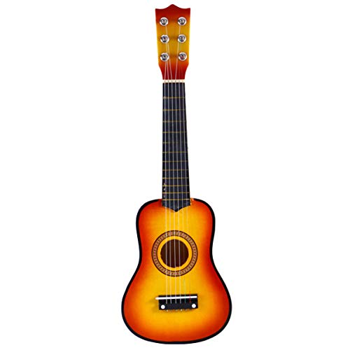 Toyvian 21 Kleinkind Gitarre Kindergitarre Holzukulele Für Kinder Gitarre Für Kinder Im Alter Von 9-12 Jahren Kinder Gitarre Für Anfänger Folk-Gitarre Hölzern Student Bambus Startprogramm von Toyvian