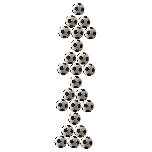 Toyvian 24 STK Kugelmodellverzierungen Ersatzbälle Für Tischfußball Bälle Für Tischkicker Mini-fußbälle Mini-fußball Für Miniatur Mini-fußballmodell Puppenhaus Puppen Gummi Oliven Haushalt von Toyvian