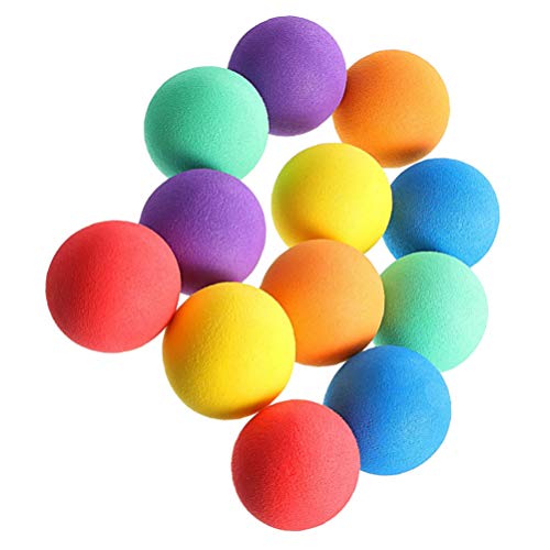 Toyvian 24 Stück Eva-Schwammbälle Mini-Spielzeug Grubenbälle Schaumstoff-Hockeybälle Spielbälle Für Babys Mini-Schaumstoffball Schaumstoff-Stressball Weiche Bälle Für Kleinkinder von Toyvian