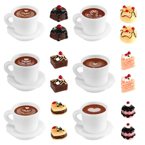 Toyvian Stück Miniatur-Essen - 1:12 Puppenhaus Mini-Kuchen Desserts Miniatur-Kaffeebecher - Vortäuschen Von Essen Für Puppenhaus-Küchenzubehör Toyvian Stück Miniatur-Essen - 1:12 Puppenhaus Mini-Kuchen Desserts Miniatur-Kaffeebecher - Vortäuschen Von Essen Für Puppenhaus-Küchenzubehör von Toyvian