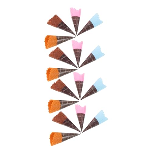 Toyvian 24 Stück Teiliges Realistische Mini Eistüten Künstliche Dessertmodelle in Braun Rosa Blau Vielseitig als Puppenhaus Kühlschrank Zubehör Fake Ice Display für Partydeko Toyvian 24 Stück Teiliges Realistische Mini Eistüten Künstliche Dessertmodelle in Braun Rosa Blau Vielseitig als Puppenhaus Kühlschrank Zubehör Fake Ice Display für Partydeko von Toyvian