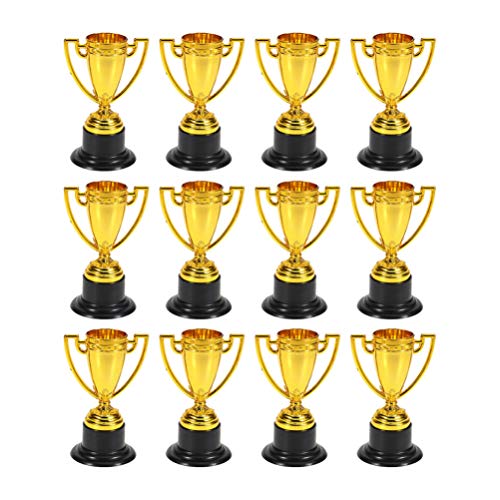 24Pcs Gold Award Trophäe 3. 3 Zoll Mini Trophäen für Kinder Party Favors Wettbewerbe Belohnungen Preise von Toyvian