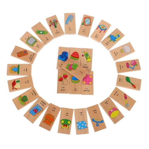 Toyvian 28 Teiliges Set Dominosteine Bausteine ​​Für Kleinkinder Kinderspielzeug Säuglingsspielzeug Aldut Spielzeug Kinderspielzeug Kinderspielzeug Tots Spielzeug Puzzles von Toyvian