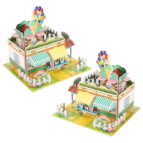 Toyvian 2Pcs rätselspiele kindergeburtstags mitgebsel rätselspiele für Erwachsene 3D-Puzzles für im Alter von 8-10 Jahren 3D-Rätsel für Erwachsene Schaumstoffplatte von Toyvian