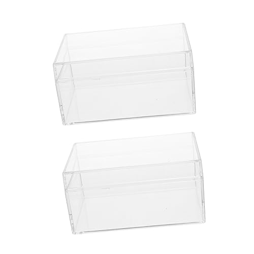 Toyvian 2St Aufbewahrungskiste Karte Spiel Storage Boxes aufbwahrungs-Box aufbewahrungs Boxen aufbewarboxen Card Holder Pokerkoffer aus Kunststoff Aufbewahrungsbehälter Plastik Transparent von Toyvian