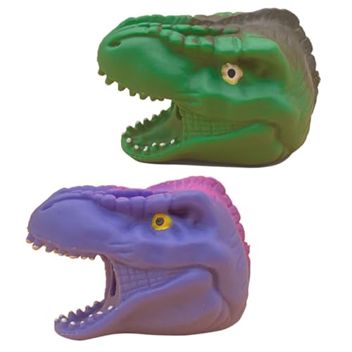 Toyvian 2St Entpacken Sie den Dinosaurierkopf für kinderspielzeug dekompression boytoy dekorative Dinosauriermodelle Tiere von Toyvian