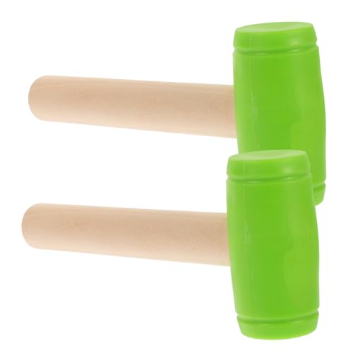 Toyvian 2St Holzspielzeug für kinderspielzeug holzwerkzeug Lernspielzeug für Hammer Kinderwerkzeuge kleine Hammerspielzeuge Kleiner Hammer hölzern Green von Toyvian