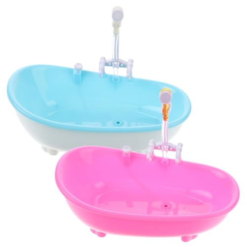 Toyvian 2St Simulationsbadewanne Cocktailgläser für die Badewanne Becher für kalte Getränke Tischaccessoires Attraktives Design Geschirr Spielzeug Badewannentassen Plastik Wiederverwendbar von Toyvian