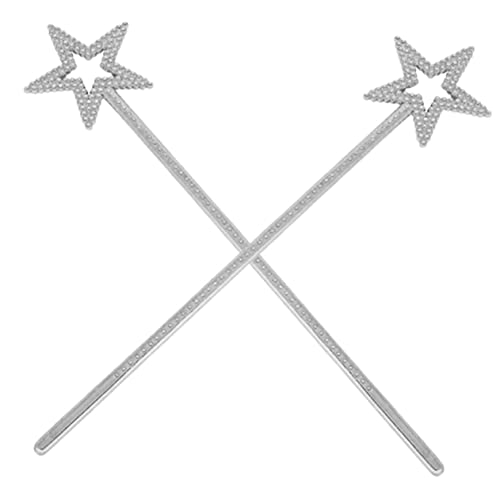 Toyvian 2St Zauberstab Fairy Wand Kinderkleider für spielsachen Fantasien Lichtschwert Lichter für die Raumdekoration Engel Sternenstäbe Zauberstäbe für Harz Silver von Toyvian