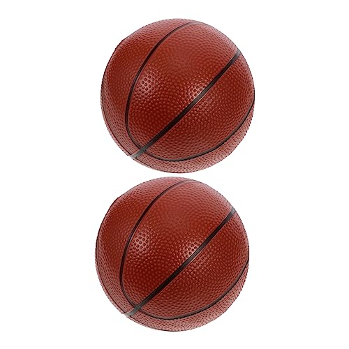 Toyvian 2St aufblasbarer Ball für kinderspielzeug Toys badketball für Kleinkinder spielzeuge Mini-Basketball Basketballspielzeug aufblasen PVC Brown von Toyvian