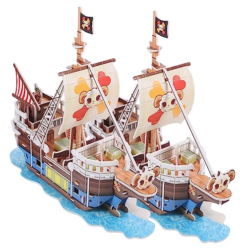 Toyvian 2er Set 3D Puzzle Modell Piratenschiff Kreatives Bastelset Für Und Einzigartiges Puzzle Für Bastelfans Und Modellbauer Ideales Für Puzzleliebhaber von Toyvian