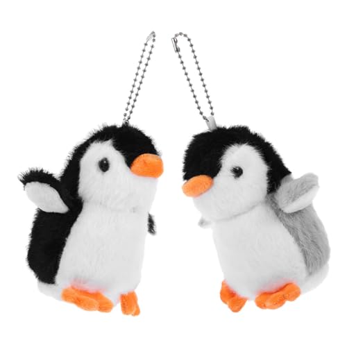 Toyvian 2er Set üsch Pinguin Schlüsselanhänger üße Kuscheltiere Für Taschen & Rucksäcke Pinguin Figuren Als & Deko Und Cute Keychain Charms von Toyvian