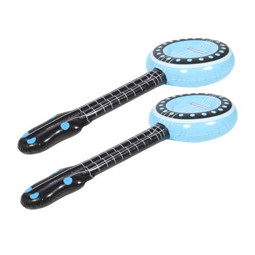 Toyvian 2st Aufblasbares Musikinstrument Aufblasbarer Gitarre Sprengen Spielzeug-Banjo Aufblasbare Requisiten Für Fotoautomaten Musikinstrumente in Die Luft Jagen PVC Sky-Blue von Toyvian