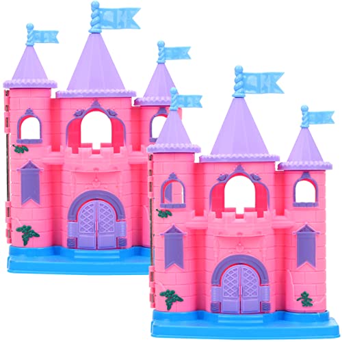 Toyvian 2st Dekorative Hausmodelle Tun So, Als Würden Sie Burgen Landschaft Schloss Kleines Hausmodell Schlossmodell Für Mini-Villa-Ornament Schlosshaus Plastik von Toyvian