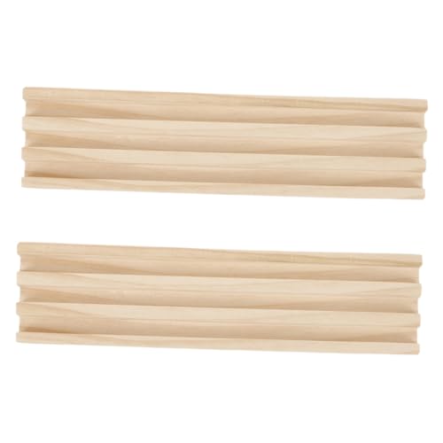 Toyvian 2st Domino-Basis Domino-Organizer Kartenhalter Für Spielkarten Kartenspielhalter Mexikanischer Zugträger Domino-Fliesen-Rack Domino-Halter-Fach Halter Aus Holz Beige Kiefernholz von Toyvian