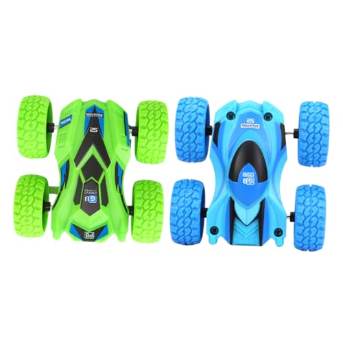 Toyvian 2st Doppelseitiges Trägheit Auto Kinder Spielset Autospielzeug Lernspielzeug Kinderspielzeug Auto Spielzeug Dirtbikes Für Kinder Babyspielzeug Rennspielzeug Für Kinder Blue Plastik von Toyvian