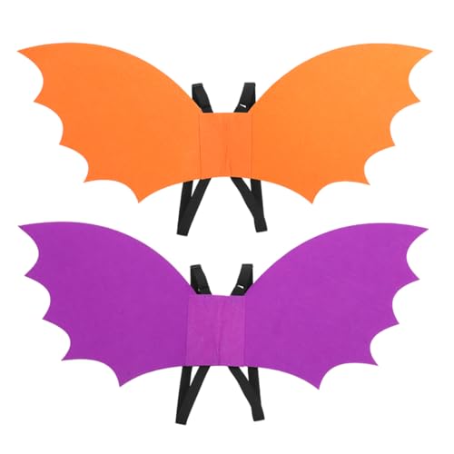 Toyvian 2st Flügel Für Kinderpartys Drachen-Cosplay-flügel Fledermausflügel Nicht Gewebte Drachenflügel Halloween-flügel Schwarze Flügel Für Halloween Flattern Party-Requisite Eva von Toyvian