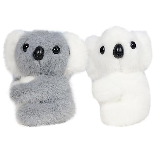 Toyvian 2st Koala-anhänger Haarspiralenstifte Künstliche Karotten-Requisiten Nest Klicker Hasen Karottenspielzeug Spiralstifte Griffe Silberne Haarnadeln Große Haarnadel Pp Baumwolle von Toyvian