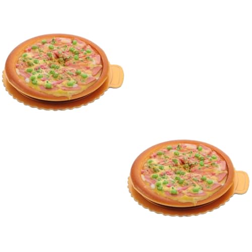 Toyvian 2st Simulation Pizza-Modell Modellpizza Requisite Für Gefälschte Künstliches Dessertmodell Lebensechte Pizza Pizza-Spielzeug Food-Modell Pizza Spielen Modelle PVC von Toyvian