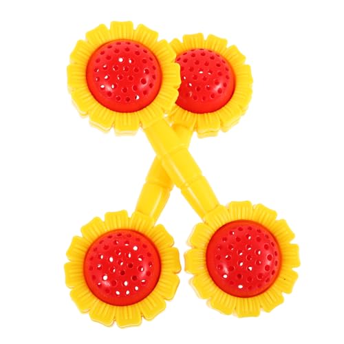 Toyvian 2st Sonnenblumenhanteln Rasselspielzeug Für Babys Kognitives Für Babys Rasselspielzeug Für Kleinkinder Rasseln Für Kleinkinder Handrassel Für Rasseln Plastik von Toyvian