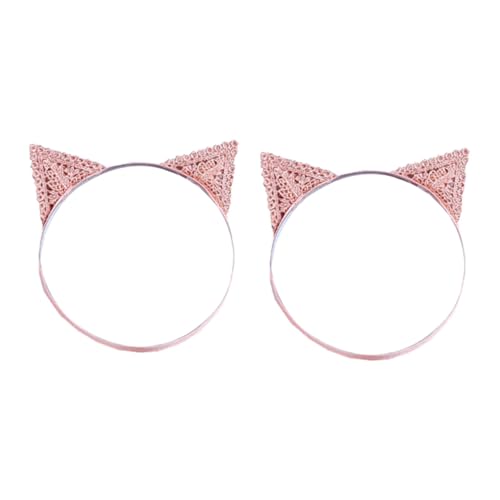 Toyvian 2st Stirnband Für Kinder Halloween-katzenohren Katze Stirnband Kostüm Ohren Stirnband Kostüm Für Katzenohren Katze Stirnband Cosplay Katzenohren Cosplay Haarschmuck Stoff Rosa von Toyvian