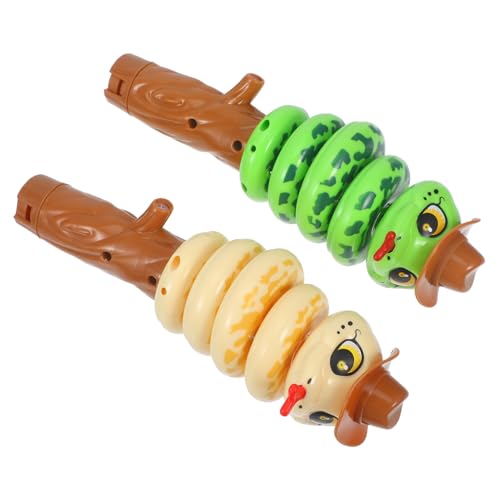 Toyvian 2st Twisty Schlangenspielzeug Tierpfeife Kreative Pfeife Rotierende Schlangenpfeife Schlangenpfeifenspielzeug Schlangenpfeife Für Kinder Balance-schaukel, Rotierende Schlange Abs von Toyvian