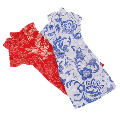 Toyvian 2st Zubehör Für Cheongsam-Puppen Mini Zubehör Für Babypuppen Kohlbeet-Puppen Kugelgelenkpuppe Wiedergeborenes Kleinkind Puppe Autositz Puppe-babytrage Babypuppenkleidung Stoff von Toyvian