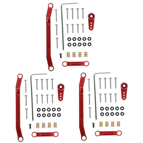 Toyvian 3 Sätze Ferngesteuertes Auto Lenksäule Rc Auto Spielzeugzubehör Gefälschte Lenkstange Rc Auto Lenkstange Ferngesteuertes Auto Reparaturzubehör Metall Lenkung Spurstange von Toyvian