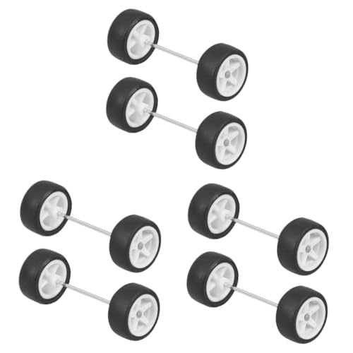 Toyvian 3 Sätze Räder für Automodelle 1/64 Räder ferngesteuerte Räder RC-Autoräder 1 64 Druckgussräder RC-Car-Radersatz Spielzeug modellauto RC-Fahrzeugrad Zubehör für RC-Autos Weiß von Toyvian
