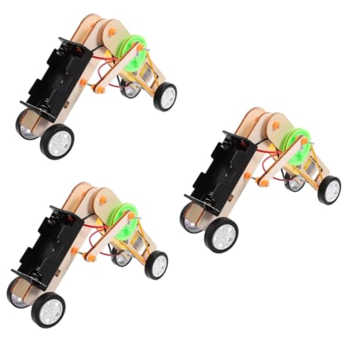 Toyvian 3 Sätze Roboterbausatz Pädagogischer Modellbausatz Zum Selbermachen Baukasten Für Wissenschaftliche Modelle Stammprojekte Für Wissenschaftliche Experimente DIY-Wurm-Roboter Holz von Toyvian