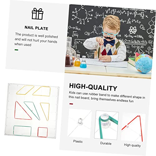 Toyvian 3 Sätze Transparente Geometrische Nagelbretter aus Kunststoff Lernspielzeug für Grundschüler Matheunterricht Formenerkennung Montessori Lehrmittel Toyvian 3 Sätze Transparente Geometrische Nagelbretter aus Kunststoff Lernspielzeug für Grundschüler Matheunterricht Formenerkennung Montessori Lehrmittel von Toyvian