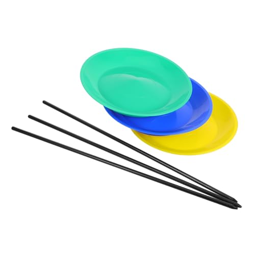 Toyvian 3 Satz Teiliges Jonglier Set Drehscheiben aus Robustem Kunststoff mit Handstäben für Balancetricks Geeignet für Zirkus Straßenkünstler und Entwicklungsspielzeug Toyvian 3 Satz Teiliges Jonglier Set Drehscheiben aus Robustem Kunststoff mit Handstäben für Balancetricks Geeignet für Zirkus Straßenkünstler und Entwicklungsspielzeug von Toyvian