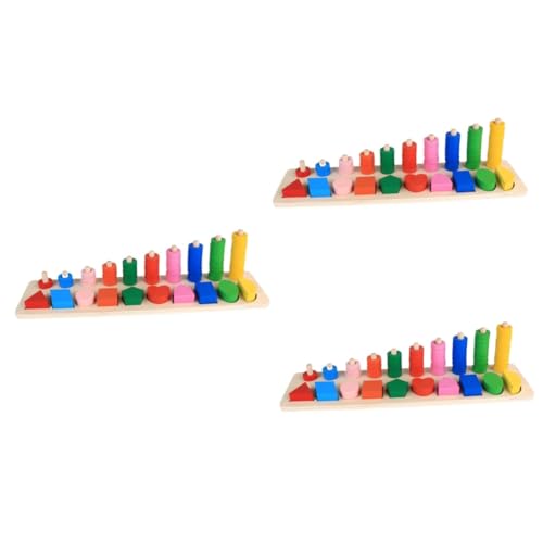 Toyvian 3 Stück Buchstaben Puzzles Spielzeug Zahlen Puzzles Aus Holz Kinder Puzzles Aus Holz Zahlen Puzzles Für Kleinkinder Bambus von Toyvian