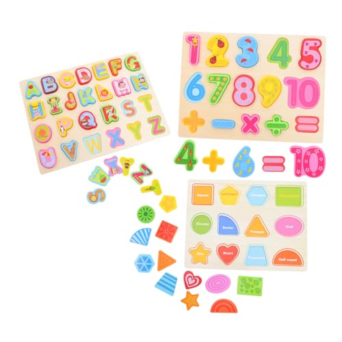 Toyvian 3 Stück Holzpuzzle Zahlenrätsel-Brett Zahlenlernspielzeug Zahlenpädagogische Stütze Formsortierpuzzle Lernspielzeug Für Vorschulkinder Puzzles Mit Zahlentafeln Puzzlebrett Aus Holz Toyvian 3 Stück Holzpuzzle Zahlenrätsel-Brett Zahlenlernspielzeug Zahlenpädagogische Stütze Formsortierpuzzle Lernspielzeug Für Vorschulkinder Puzzles Mit Zahlentafeln Puzzlebrett Aus Holz von Toyvian