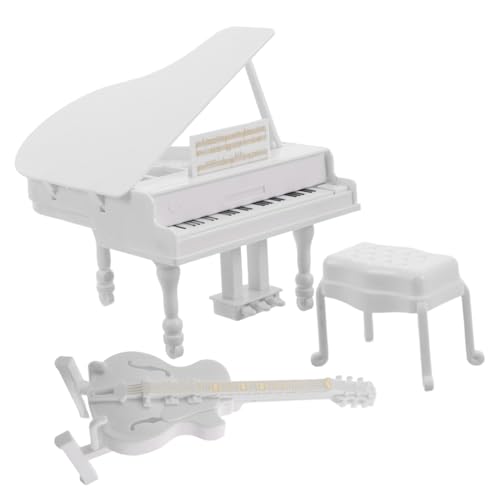 Toyvian 3 Stück Miniatur Klavier und Gitarre Miniaturmusikinstrumente für Puppenhaus Dekoration mit Hocker Realistische Mini Möbel Sammler Fotorequisiten Kompakte Toyvian 3 Stück Miniatur Klavier und Gitarre Miniaturmusikinstrumente für Puppenhaus Dekoration mit Hocker Realistische Mini Möbel Sammler Fotorequisiten Kompakte von Toyvian