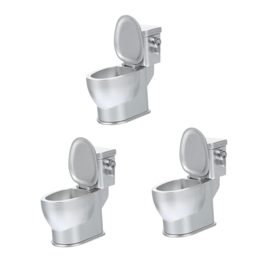 Toyvian 3 Stück Puppenhaus Toilette Zarte Mini Toilette Dekore Miniatur Toilette Puppenhaus Möbel Puppenhaus Dekor Zubehör Puppenhaus Mini Toilette Mini Töpfchen Mini Möbel von Toyvian