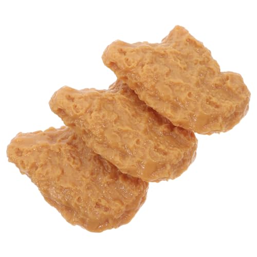 Toyvian 3 Stück Realistische Teiliges Hähnchen Nugget Modell aus PVC Lebensmittelecht Täuschend Echt für Küchen und Partydekoration Vielseitig Einsetzbar als Food Prop und Dekoartikel Toyvian 3 Stück Realistische Teiliges Hähnchen Nugget Modell aus PVC Lebensmittelecht Täuschend Echt für Küchen und Partydekoration Vielseitig Einsetzbar als Food Prop und Dekoartikel von Toyvian