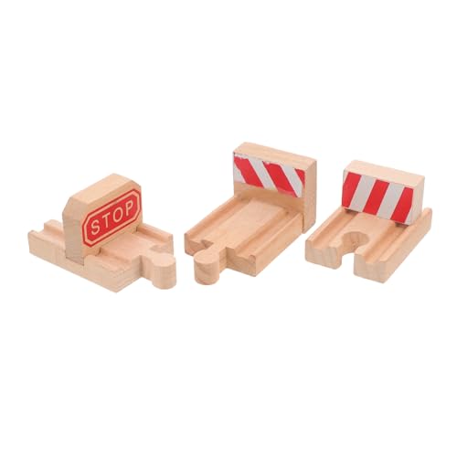 Toyvian Holzeisenbahn Zubehör 3 Stücke Robuste Holz Schienenspielzeuge für Modelleisenbahn Layout Sicheres Gleiszubehör für Kinder Toyvian Holzeisenbahn Zubehör 3 Stücke Robuste Holz Schienenspielzeuge für Modelleisenbahn Layout Sicheres Gleiszubehör für Kinder von Toyvian