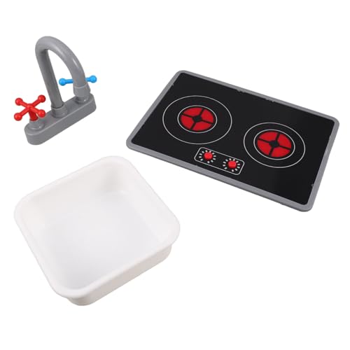 Toyvian 3 Stück Teiliges Kinderküchenspielzeug mit Realistischem Elektronischem Induktionskochfeld Spiel Spüle und Wasserhahn mit Licht und Soundeffekten Tragbares und Langlebiges Toyvian 3 Stück Teiliges Kinderküchenspielzeug mit Realistischem Elektronischem Induktionskochfeld Spiel Spüle und Wasserhahn mit Licht und Soundeffekten Tragbares und Langlebiges von Toyvian