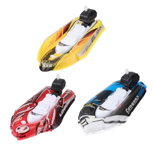 Toyvian 3 Stück Teiliges Mini Aufblasbares Wasserboot Badespielzeug mit Schwimmendes Planschbeckenspielzeug für Junge Mädchen Buntes Badewannenspielzeug in Blau Rot Gelb Toyvian 3 Stück Teiliges Mini Aufblasbares Wasserboot Badespielzeug mit Schwimmendes Planschbeckenspielzeug für Junge Mädchen Buntes Badewannenspielzeug in Blau Rot Gelb von Toyvian