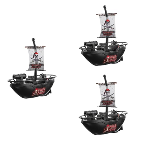 Toyvian 3 Stück Teiliges Piratenschiff Badewannenspielzeug mit elektrischem Schwimmend aus Sicherem Kunststoff Lustiges Wasserspielzeug für Pool Badewanne und Strandspaß Toyvian 3 Stück Teiliges Piratenschiff Badewannenspielzeug mit elektrischem Schwimmend aus Sicherem Kunststoff Lustiges Wasserspielzeug für Pool Badewanne und Strandspaß von Toyvian