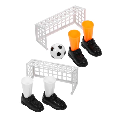 Toyvian 3-teiliges Spielset Fußball Für Fingerspielzeug Mini-Desktop-fußballspiel-Kits Für Kinder Pädagogisches Sportspielzeug Aus Stabilem Kunststoff von Toyvian