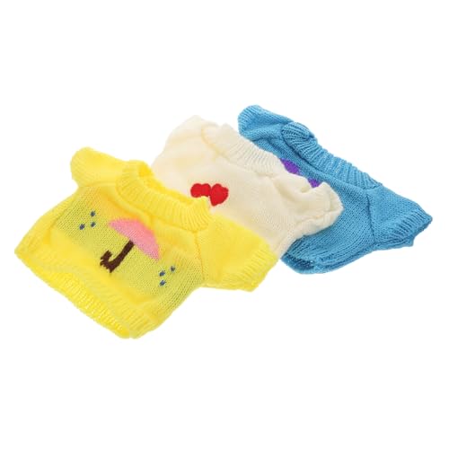 Toyvian 3 Teiliges Mini Puppenkostüm Bären Outfits Für Kuscheltiere Süße Puppen Zubehör Dekoration Wiederverwendbare Puppenkleidung Ersatz Verschleißfeste Puppenversorgung von Toyvian