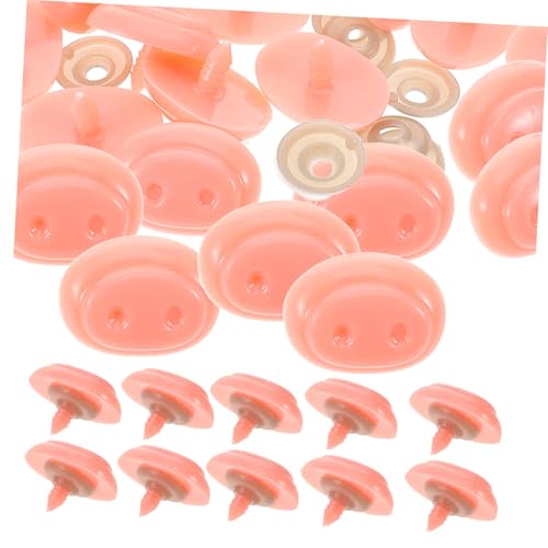 Toyvian 30 Sätze Schweinchennasen-Accessoires Künstliche Schweinenase Aus Kunststoff DIY Puppe Schweinenase Puppennase Schweinenase Für Puppe Schweinenase-Set Schweinenase DIY Plastik Rosa von Toyvian