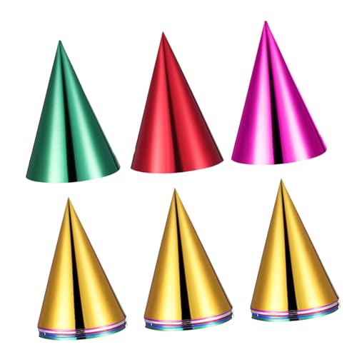 Toyvian 30 Stück Teiliges Metallic Folien Partyhüte Bunte Konische Papierkappen mit Elastischem Band Leichte Einweg-partyhüte für Erwachsene Geburtstag Weihnachten Silvester Fest Zubehör Toyvian 30 Stück Teiliges Metallic Folien Partyhüte Bunte Konische Papierkappen mit Elastischem Band Leichte Einweg-partyhüte für Erwachsene Geburtstag Weihnachten Silvester Fest Zubehör von Toyvian