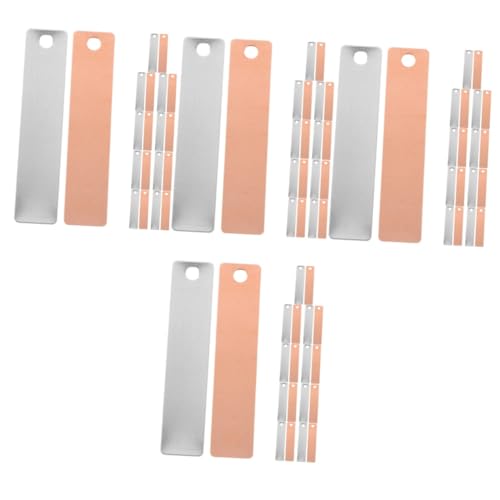 Toyvian 32 Paare Batterieelektrodenblatt Fruchtbatterie-Experiment Wissenschaft Experiment Material Elektrodenstreifen zum Galvanisieren Zubehör für Obstbatterie-Experimente Zink von Toyvian